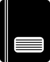 glyf ikon av en fil. vektor