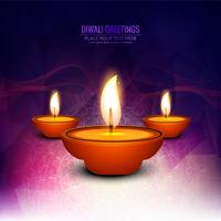 Glad diwali diya oljelampa festival bakgrunds illustration vektor