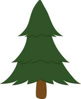 Weihnachten Baum Element im Grün und braun Farbe. vektor