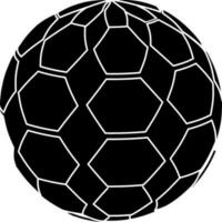 Illustration von Fußball Spiel Symbol mit Ball. vektor