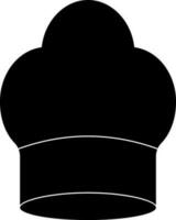 schwarz und Weiß Koch Hut. vektor