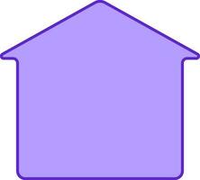 eben Stil Zuhause Struktur violett Symbol. vektor