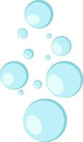 eben Illustration von Wasser Luftblasen Symbol. vektor