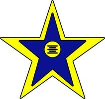 Illustration von ein Film Star Symbol. vektor