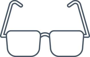 glasögon ikon i stroke stil. vektor