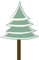 illustration av en jul träd. vektor