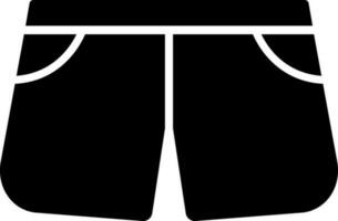 vektor illustration av shorts ikon.