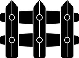 Glyphe Symbol oder Symbol von Zaun. vektor