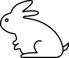 illustration av en kanin. vektor
