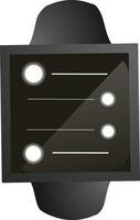 Illustration von grau Smartwatch Symbol. vektor