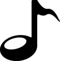 musik notera tecken eller symbol. vektor