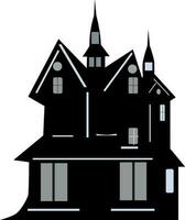 Illustration von Halloween verfolgt Haus. vektor