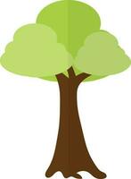 illustration av träd ikon för eco begrepp i halv skugga. vektor