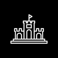 Sand Schloss Vektor Symbol Design