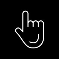 Finger-Vektor-Icon-Design vektor