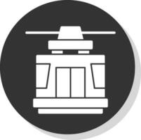 Seilbahn-Vektor-Icon-Design vektor