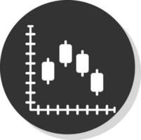 ljusstake Diagram vektor ikon design