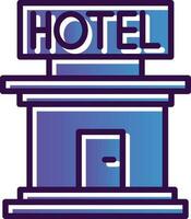 Hotel-Vektor-Icon-Design vektor