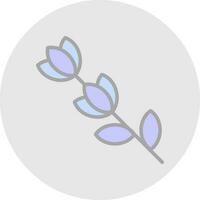 Lavendel-Vektor-Icon-Design vektor