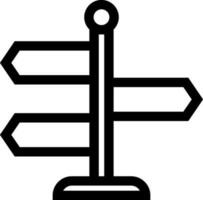 riktnings styrelse ikon i linje konst. vektor
