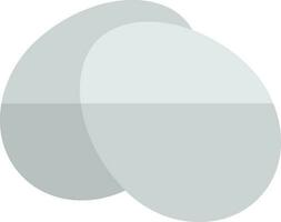 Illustration von Ei Symbol zum Geflügel Konzept im Hälfte Schatten. vektor