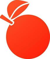platt illustration av orange frukt. vektor
