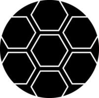 Illustration von Fußball Symbol im schwarz und Weiß Farbe. vektor