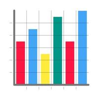 moderne flache Artdesign-Infografikenikonenzeichen setzen Vektorillustration lokalisiert auf weißem Hintergrund vektor