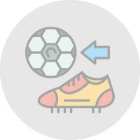 Fußballschuhe Vektor-Icon-Design vektor