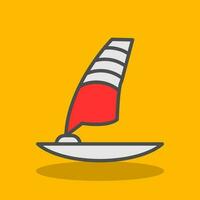 Windsurf-Vektor-Icon-Design vektor