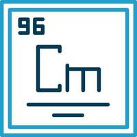 curium vektor ikon design