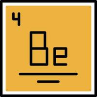 beryllium vektor ikon design