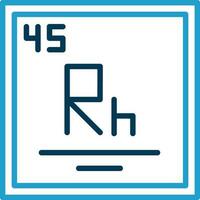 Rhodium Vektor Symbol Design