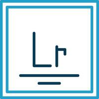 Lawrencium Vektor Symbol Design