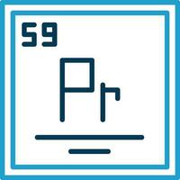 Praseodym Vektor Symbol Design