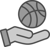 Basketball-Vektor-Icon-Design vektor