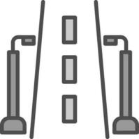 Straßenlaterne-Vektor-Icon-Design vektor