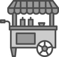 Food Cart Vektor-Icon-Design vektor