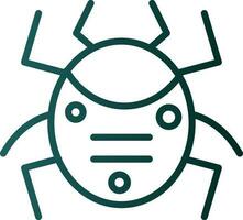 Bug-Vektor-Icon-Design vektor