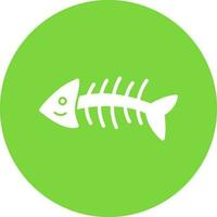 fiskben vektor ikon design