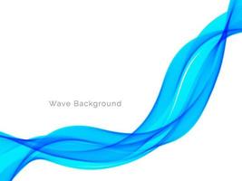 blaue moderne dekorative stilvolle Wellenhintergrundillustration vektor