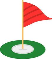 Golf Flagge Vektor Symbol Design