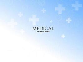 blaues Gesundheitswesen und medizinischer Hintergrund mit Pluszeichen vektor