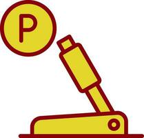 Parkplatz Bremse Vektor Symbol Design