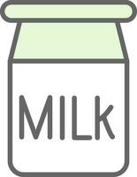 Milch-Vektor-Icon-Design vektor