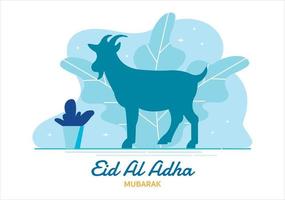 flaches Design eid al adha vektor