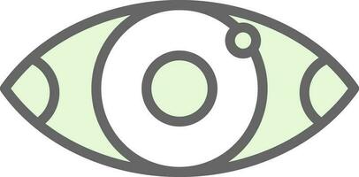 rote Augen-Vektor-Icon-Design vektor