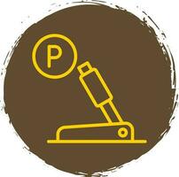 Parkplatz Bremse Vektor Symbol Design