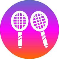 Badminton-Vektor-Icon-Design vektor