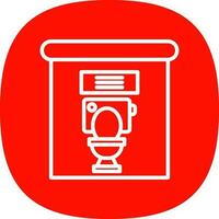 Toiletten-Vektor-Icon-Design vektor